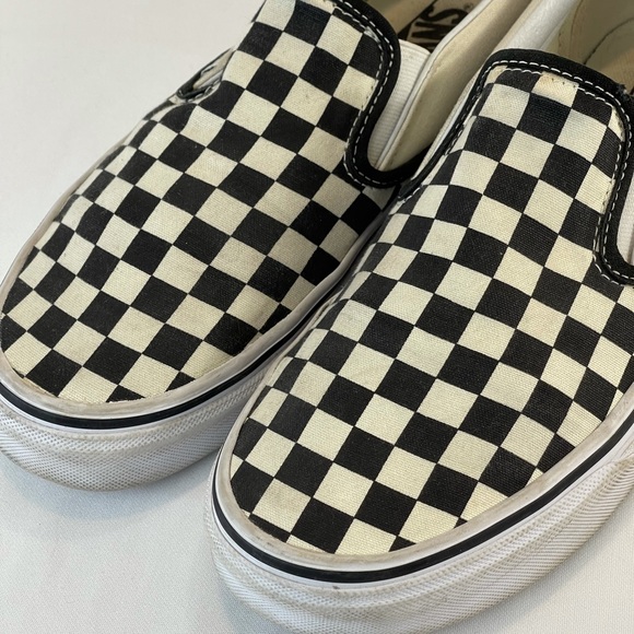 Vans Asher Checkered Slip-on Sneakers Men’s Size 8.5/ Women’s Size 10 - Picture 2 of 14